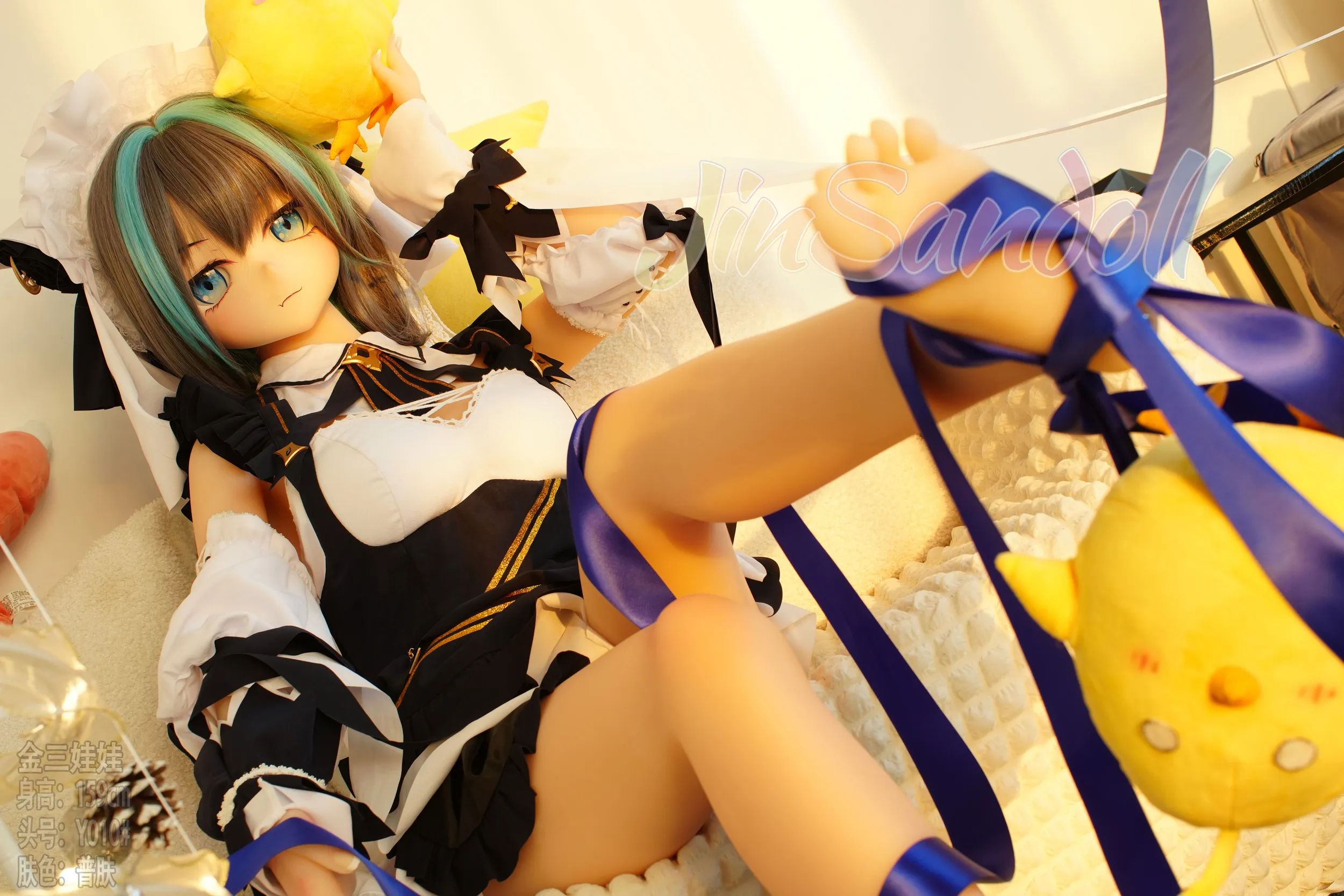 159cm (5ft3) H-Cup Poupée d'amour réaliste style anime Tête en PVC + corps en S-TPE Poupée sexuelle Tête #Y010
